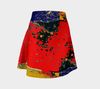 Meandering Colours and Spots of Time Flare Skirt 2-Flare Skirt--Zac Z