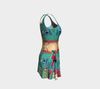 Aspiraling Blue Bird Flare Dress 3-Flare Dress--Zac Z