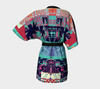 Aspiraling Blue Bird Kimono Robe 3-Kimono Robe--Zac Z