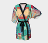 Aspiraling Blue Bird Kimono Robe 3-Kimono Robe--Zac Z