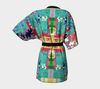 Aspiraling Blue Bird Kimono Robe-Kimono Robe--Zac Z