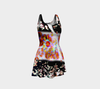 Bubble Flower Flare Dress 3-Flare Dress--Zac Z