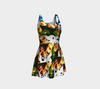 Bubble Flower Flare Dress 4-Flare Dress--Zac Z