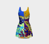 Meandering Colours and Spots of Time Flare Dress 2-Flare Dress--Zac Z