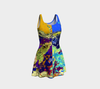 Meandering Colours and Spots of Time Flare Dress 2-Flare Dress--Zac Z
