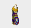 Meandering Colours and Spots of Time Flare Dress-Flare Dress--Zac Z