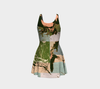 Peeling Seaweed Flare Dress 2-Flare Dress--Zac Z