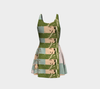 Peeling Seaweed Flare Dress 4-Flare Dress--Zac Z