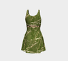 Peeling Seaweed Flare Dress 5-Flare Dress--Zac Z