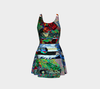 Smiles to Splashes Drips and Drops Flare Dress-Flare Dress--Zac Z