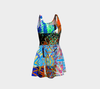 Thin Slabs Raw Flare Dress 2-Flare Dress--Zac Z