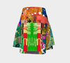 Thunderstorm Rice Cracker Flare Skirt-Flare Skirt--Zac Z