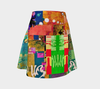 Thunderstorm Rice Cracker Flare Skirt-Flare Skirt--Zac Z