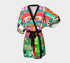 Thunderstorm Rice Cracker Kimono Robe-Kimono Robe--Zac Z