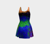 Wind Drawn Texture Flare Dress 3-Flare Dress--Zac Z