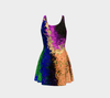 Wind Drawn Texture Flare Dress 5-Flare Dress--Zac Z