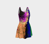 Wind Drawn Texture Flare Dress 5-Flare Dress--Zac Z